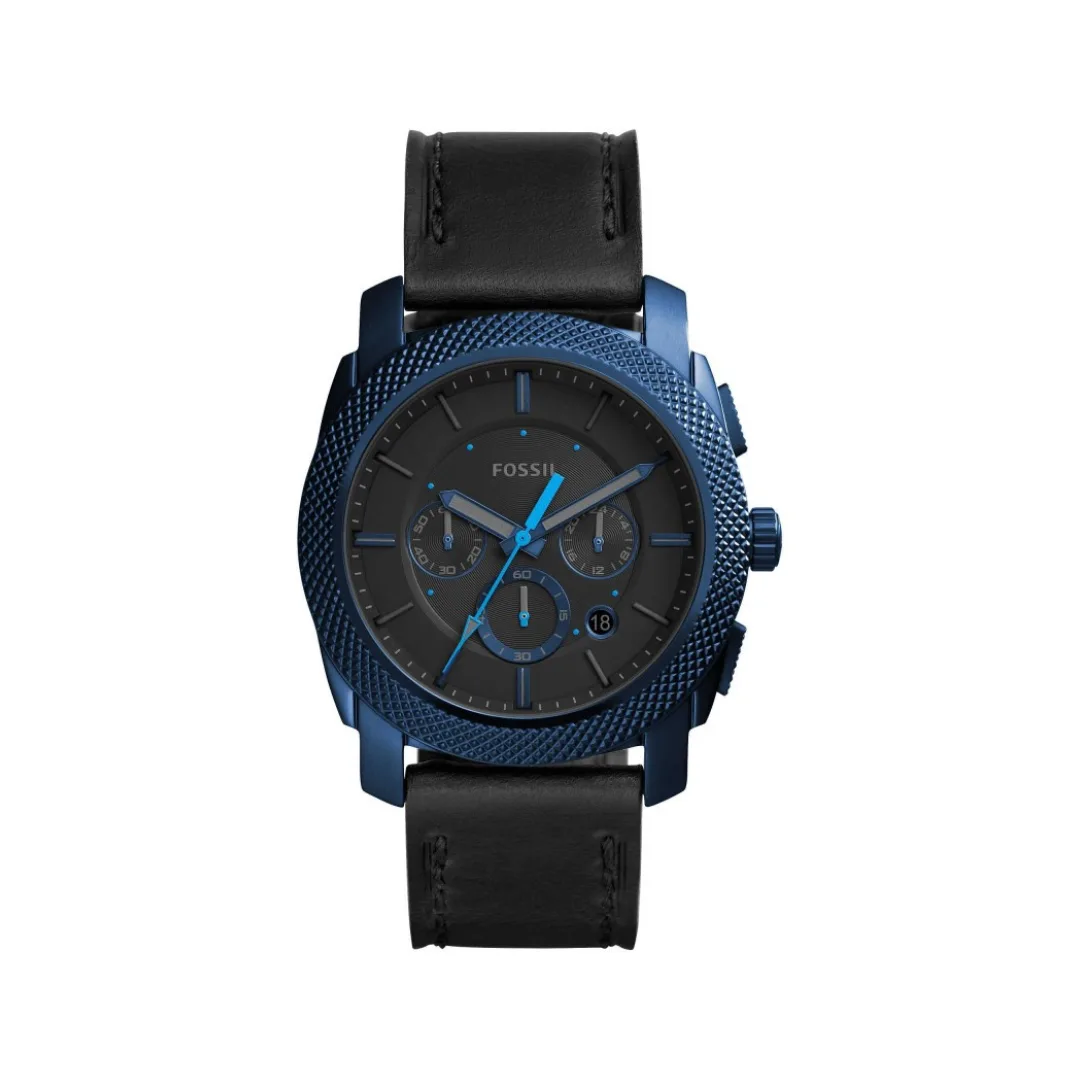 2025/08/1000034763.webp Fossil Homme Montre Chronographe Bracelet Cuir Noir – Image 1