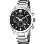 MONTRE FESTINA F20343/8 NOIR, BRACELET ACIER INOXYDABLE, HOMME