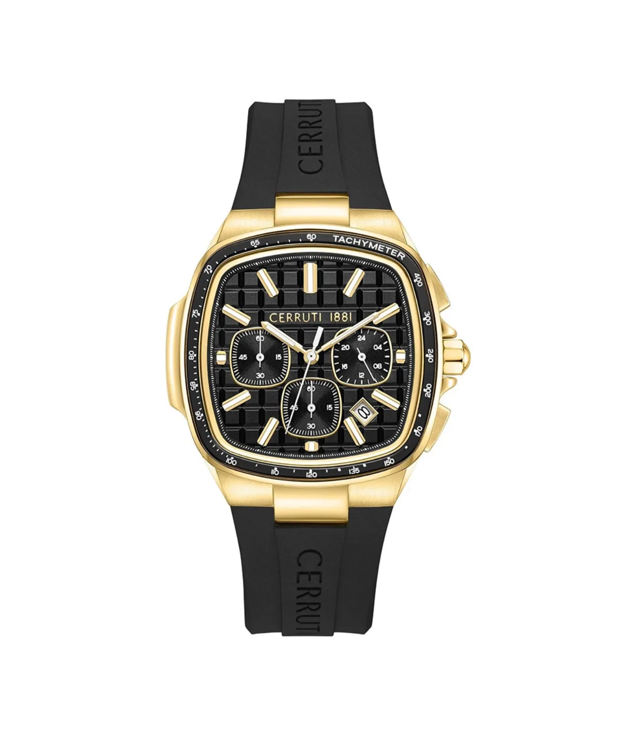 img_3279 Cerruti 1881 Casale Silicon Strap Chronograph Watch – Image 1