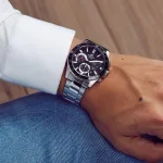 – Edifice Collection for Men – Chronographe – Bracelet inoxydable – EFV-570D-1AV – Image 2