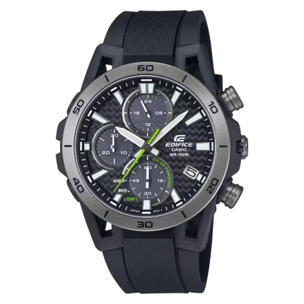 EDIFICE SOSPENSIONE 
solar-powered ✅chronograph boasting a carbon fiber