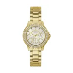 Guess Crown Jewel Montre Femme Multifonction Acier Doré