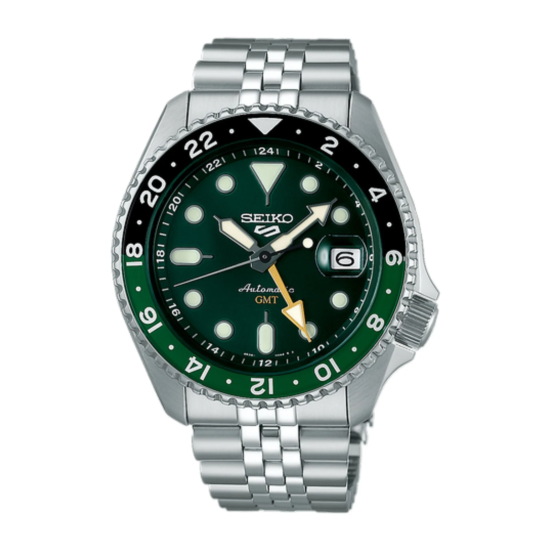 2026/07/1000066205.webp MONTRE HOMME SEIKO 5 GMT SSK035K1 "Sprite" – Image 1