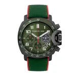CERRUTI Positano Green Rubber Chronograph