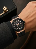 Jaguar Watch J1013/1 Diplomatic Black Rubber Strap – Image 3